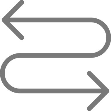 ok sağ yön simgesi ana hat biçiminde