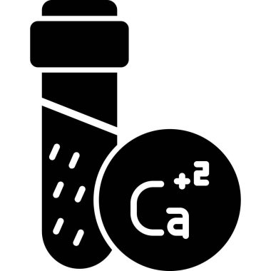 Kalsiyum iyonları içeren test tüpü