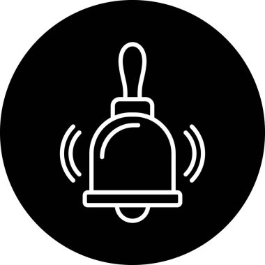 Çan simgesi, vektör çizimi