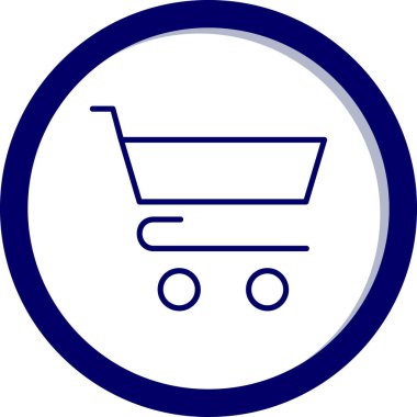 Alışveriş arabası. Web simgesi