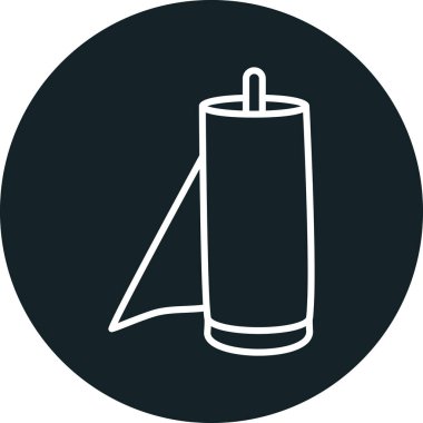 Bir mum simgesinin vektör illüstrasyonu