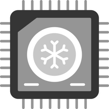 İşlemci. Web simgesi basit illüstrasyon