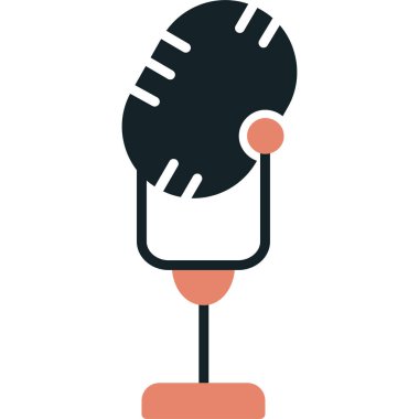 Dondurma ikonu düz stil. vektör illüstrasyonu