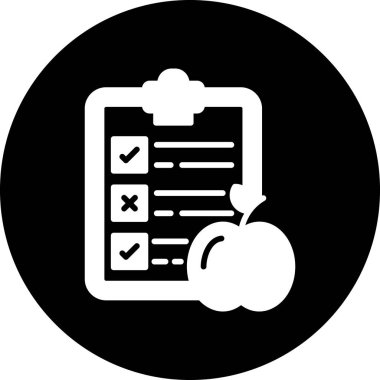 Kontrol listesi simgesi soyut arkaplanda izole edildi