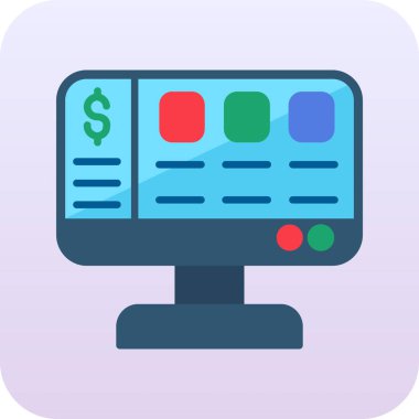 iş simgesi vektör illüstrasyonu