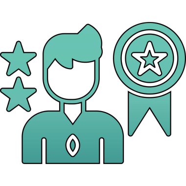 yıldız ödül simgesi, vektör illüstrasyonu