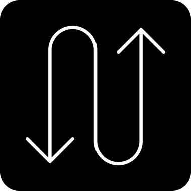 ok simgesi, satır vektör illüstrasyonu