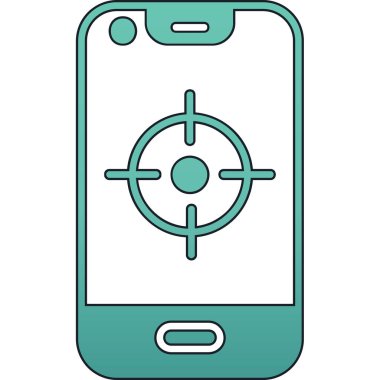 akıllı telefon simgesi vektör illüstrasyonu