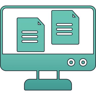 bilgisayar dizini simgesi vektörü