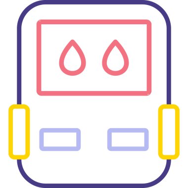 Bilgisayarın modern bir simgesinin vektör illüstrasyonu