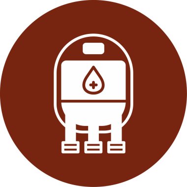 Benzin istasyonu simgesinin vektör illüstrasyonu