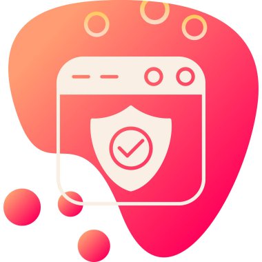 kalkan simgesi, vektör illüstrasyonu