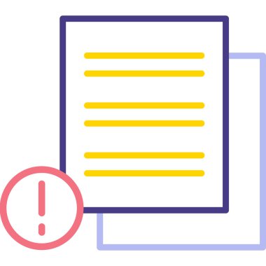 belge simgesi vektör illüstrasyonu