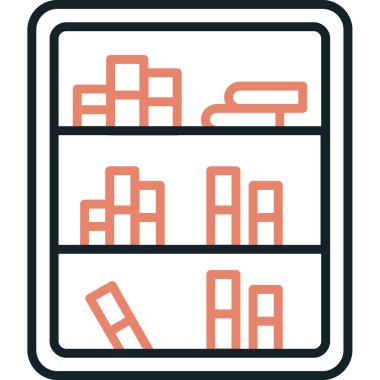 Depo. Web simgesi basit illüstrasyon