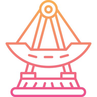 Bir gemi simgesinin vektör çizimi