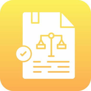 sözleşme ikonu vektör illüstrasyonu