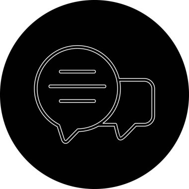 konuşma kabarcığı vektör çizimi