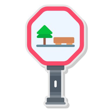 trafik sinyal simgesi vektör çizimi tasarımı