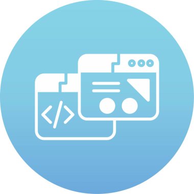 Uygulama modern simgesinin vektör illüstrasyonu