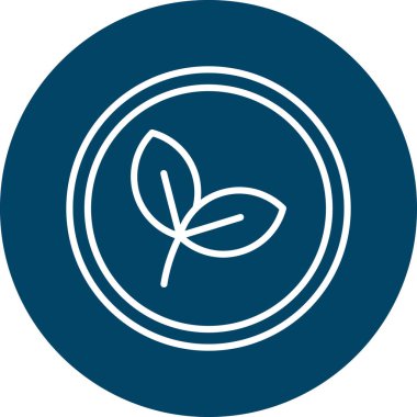 Yaprak simgesinin vektör illüstrasyonu