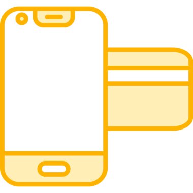 Cep telefonu simgesi, vektör illüstrasyonu