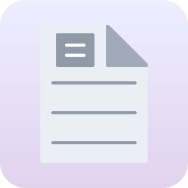 Dosya simgesinin vektör illüstrasyonu