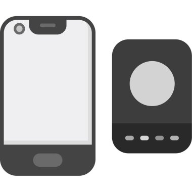 cep telefonu simgesi. Cihaz teknolojisi ve elektronik tema. Yalnız tasarım. vektör illüstrasyonu