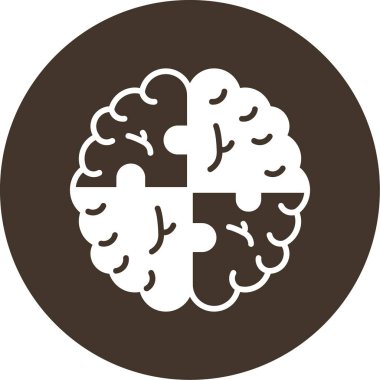 beyin ikonu vektör illüstrasyonu