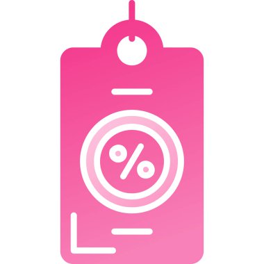 indirimli fiyat etiketi simgesi, vektör illüstrasyonu