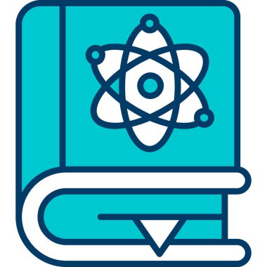 Bir kitap simgesinin vektör illüstrasyonu