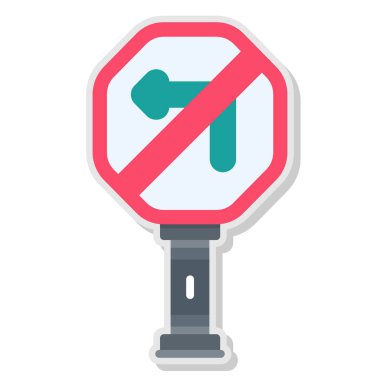 trafik işareti. vektör çizim