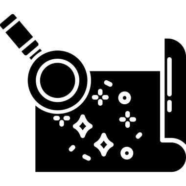 Temizlik fırçası. Basit illüstrasyon