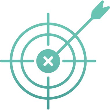 hedef simge vektör illüstrasyonu