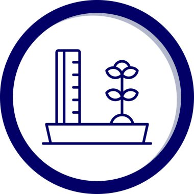 Bitki. Web simgesi basit illüstrasyon