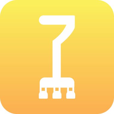 Sarı arkaplanda simge