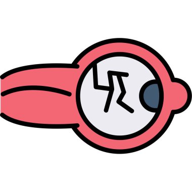 Çizgi film simgesinin vektör çizimi