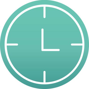 Saat. Web simgesi basit illüstrasyon