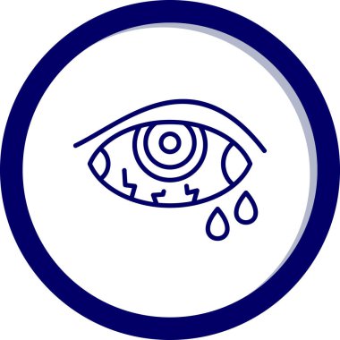 Moda stili izole edilmiş arkaplanda göz simgesi