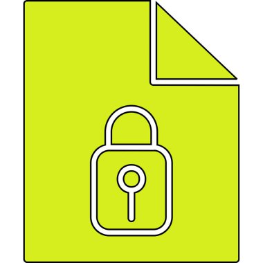 asma kilit ikon vektör çizimi