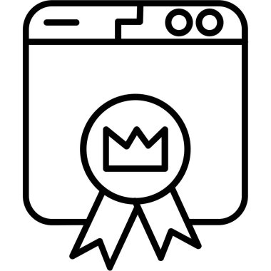 Ödül. Web simgesi basit tasarım