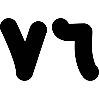 yazı tipi vektör simgeleri ayarlandı.