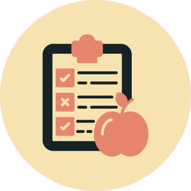 trend biçimi izole edilmiş arkaplanda kontrol listesi simgesi