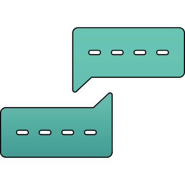 sohbet kabarcıklar illüstrasyon vektör