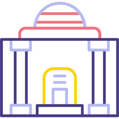 Bina. Web simgesi basit tasarım