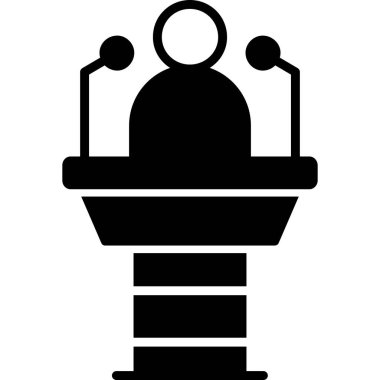 Bir lamba simgesinin vektör illüstrasyonu