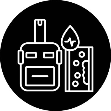 Robot simgesinin vektör illüstrasyonu