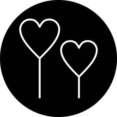 Kalp. Web simgesi basit tasarım