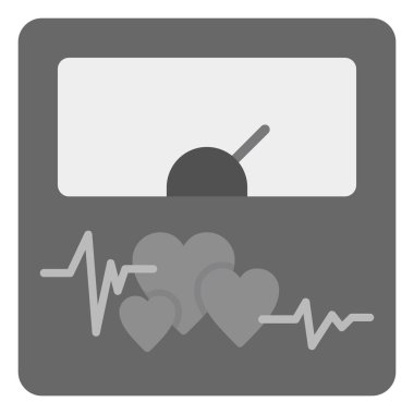 Tıbbi ikon vektörü. düz çizim gri arkaplanda izole edildi.