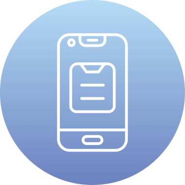 Vektör akıllı telefon simgesi, vektör illüstrasyonu