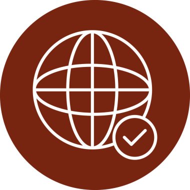 Kolayca düzenleyebilen ve düzenleyebilen genel ağ vektörü simgesi